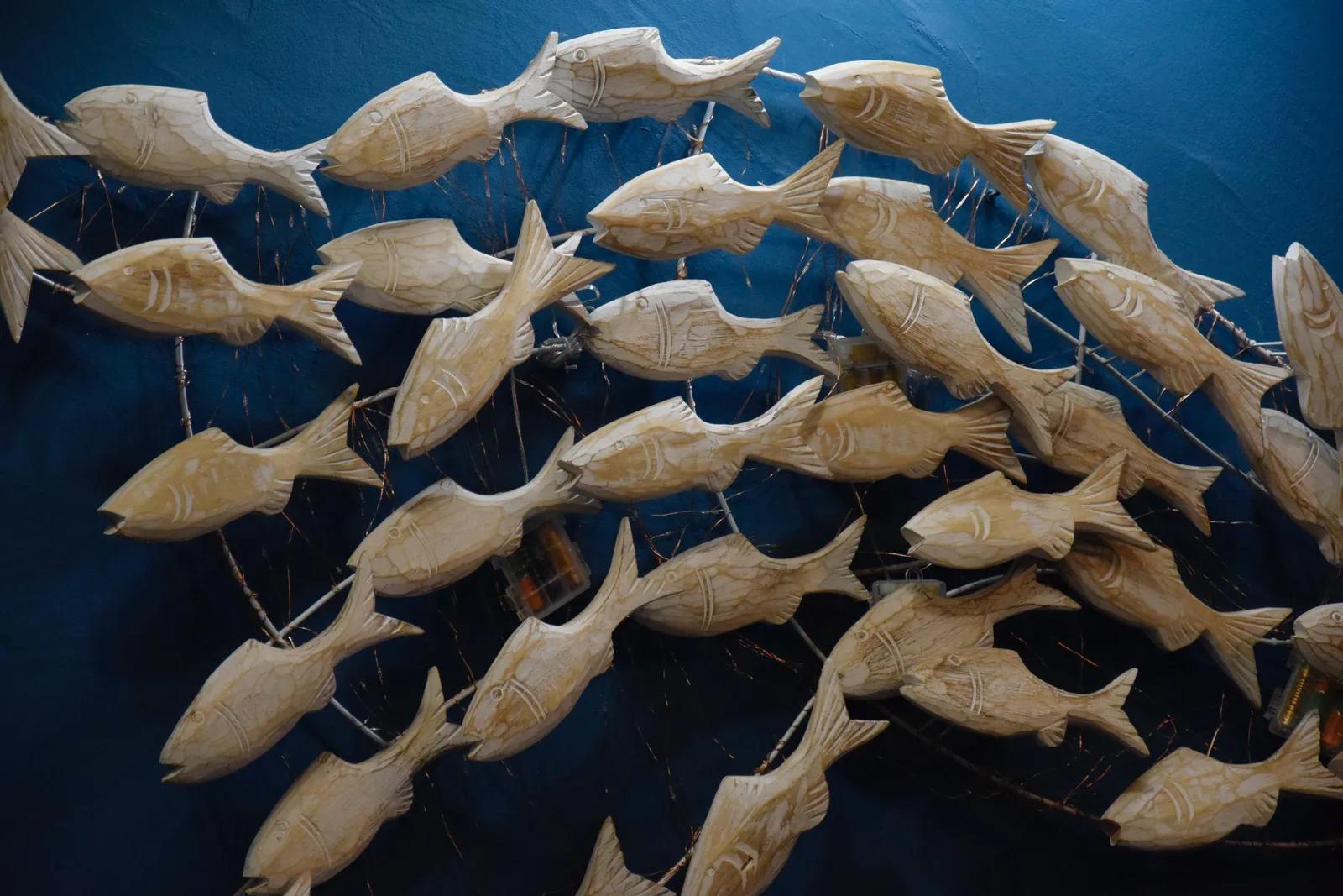 Escultura de peces